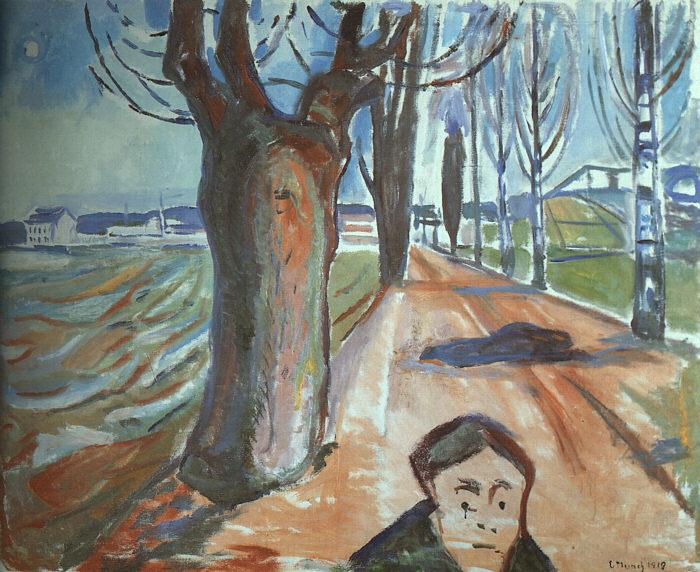 Edvard Munch The Murderer on the Lane china oil painting image